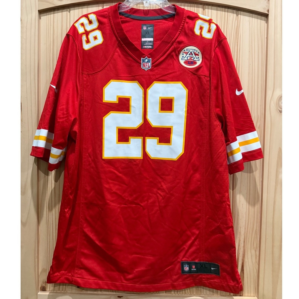 Nike Kansas City Chiefs Eric Berry 29 NFL Jersey Mens XL Red Football On Field